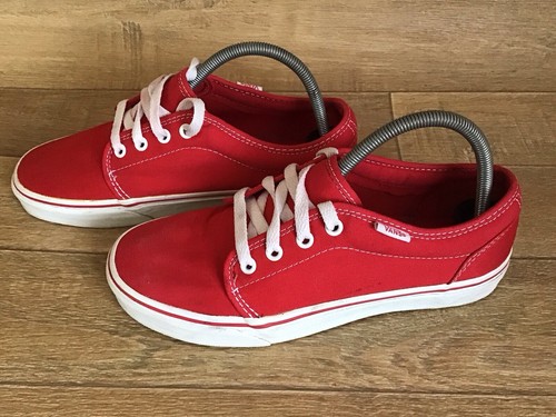 VANS OFF THE WALL FORMULA 106 VULCANIZED RED CANVAS SNEAKERS UK6.5 IN BOX - Picture 16 of 24