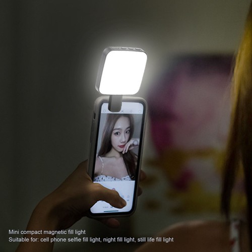 Magnetic Selfie Light with Clip 2500‑9000K USB Rechargeable Magnetic Clip - Zdjęcie 9 z 12