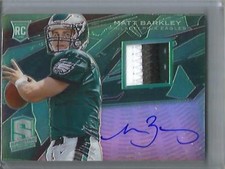 Matt Barkley 2013 Panini Spectra Autograph Game Jersey Patch Rookie #4/5