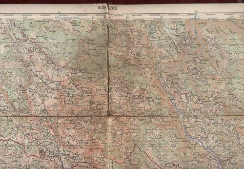 Topographische Karte Visegrad Bosnien-Jugoslawien Balkan 1948 - Bild 3 von 3