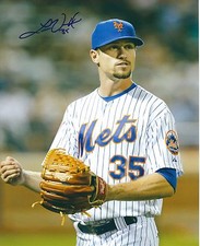 AUTOGRAPHED Logan Verrett  New York Mets 8X10 photo - COA 