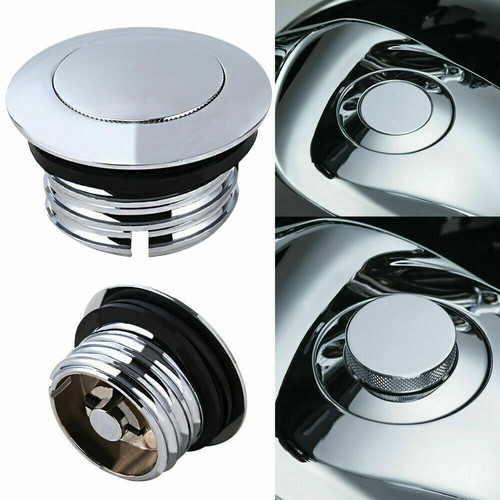 Motorcycle Flush Mount Pop Up Vented Fuel Tank Gas Cap Screw In Type For Harley - Bild 4 von 5