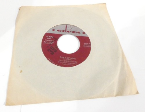 THE CHORDETTES CADENCE RECORDS 45 RPM PHOTOGRAPHS &BABY OF MINE - Imagen 2 de 4