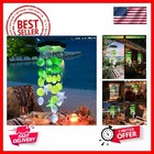 Solar Wind Chimes for Outside, White & Green Shell Gifts for Mom Grandma Wome...