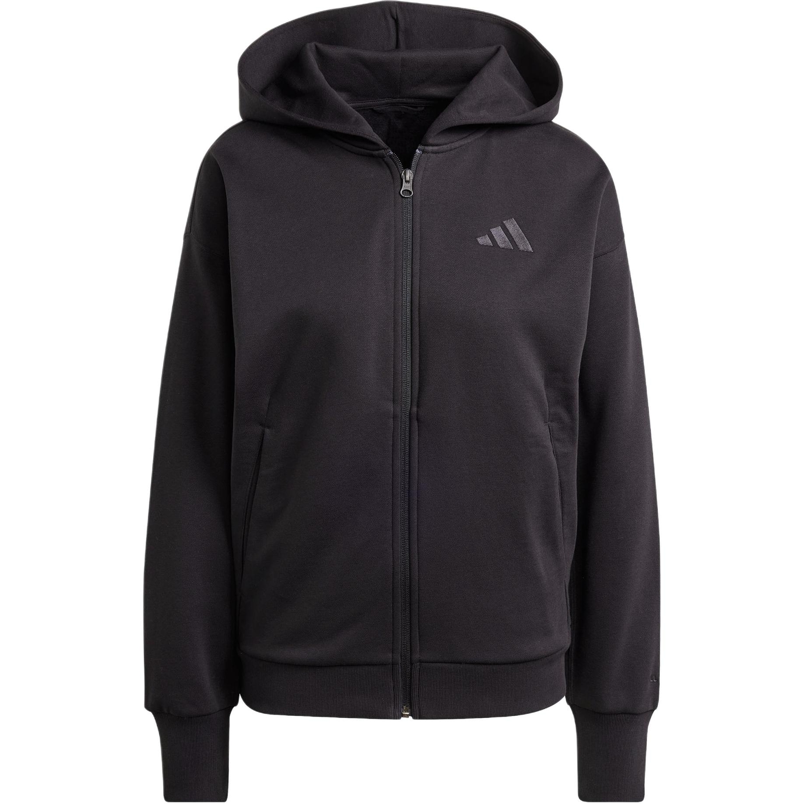 всесезонная флисовая толстовка adidas с капюшоном на молнии