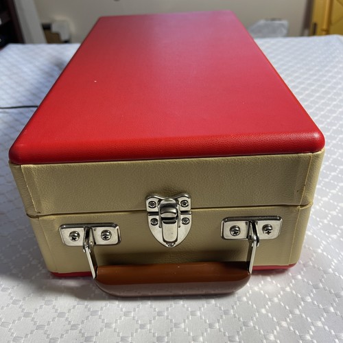 Crosley portable record player 2013 red model cr40 with speakers 331/2 45 78 - Picture 11 of 17