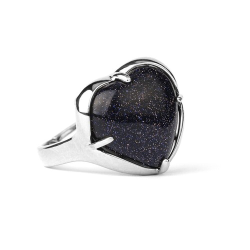 Frauen Kristall Quarz Stein Chakra Herz Finger Ring offen einstellbar Schmuck - Bild 32 von 34