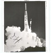 THOR Missile and VANGUARD ROCKET Dynamic Launch VINTAGE 1958 Press Photo