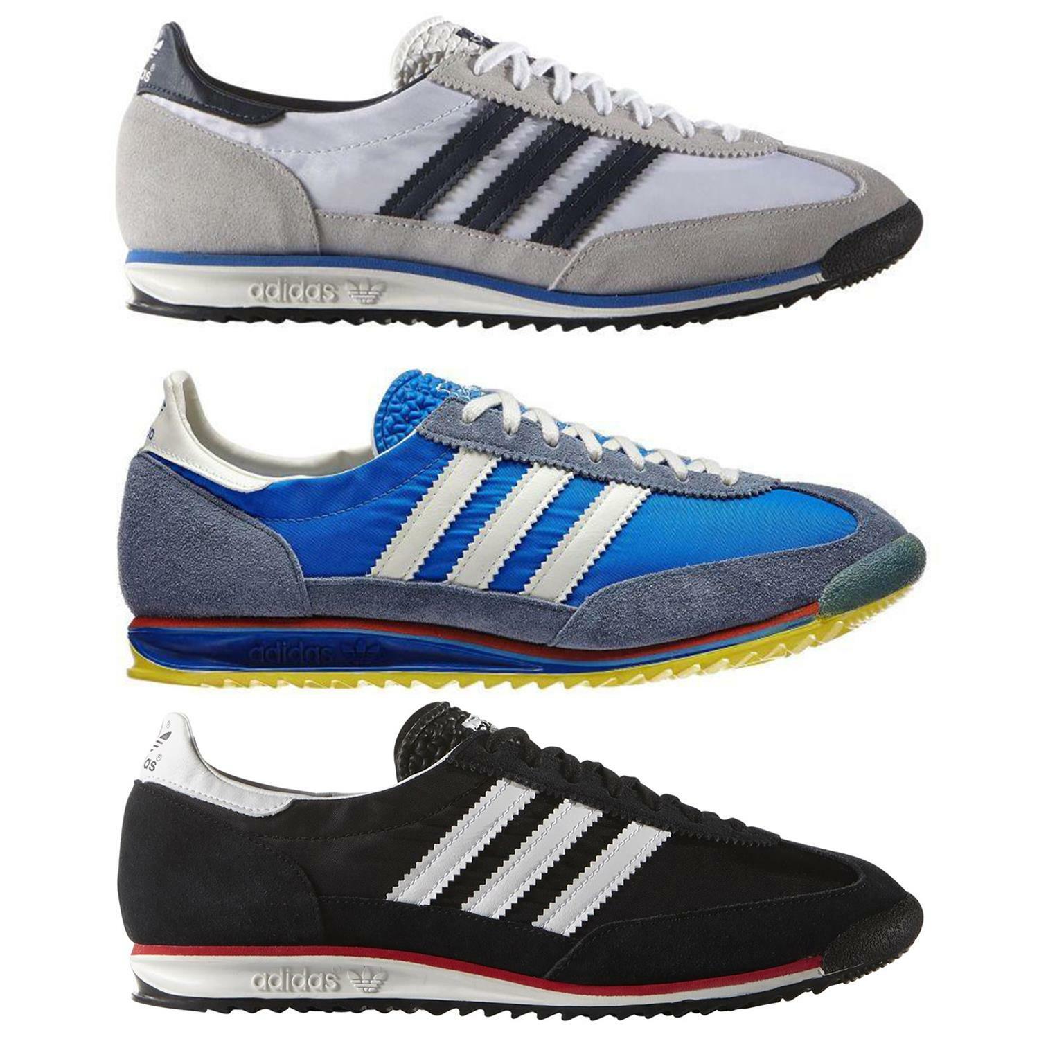 Intacto Huérfano corazón perdido ZAPATILLAS ADIDAS ORIGINALES PARA HOMBRE SL 72 DE COLECCIÓN ENTRENADORES  NEGRAS AZUL MARINO BLANCAS | eBay