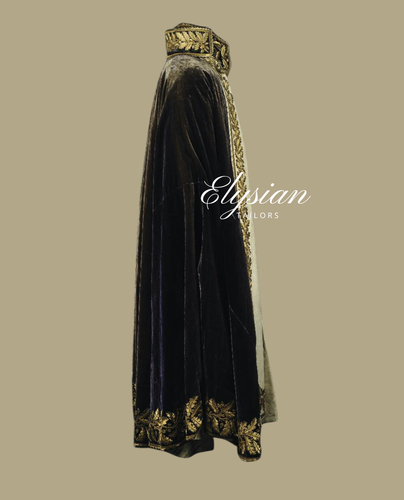 Customized 2Pc Black Velvet Embroidered Rococo Men Fashion Historical Costume - Picture 6 of 15