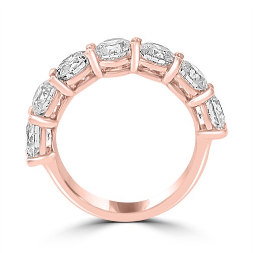 2.10 ct Ladies Round Cut Diamond Wedding Band Ring in 14 kt Rose Gold - Bild 3 von 5