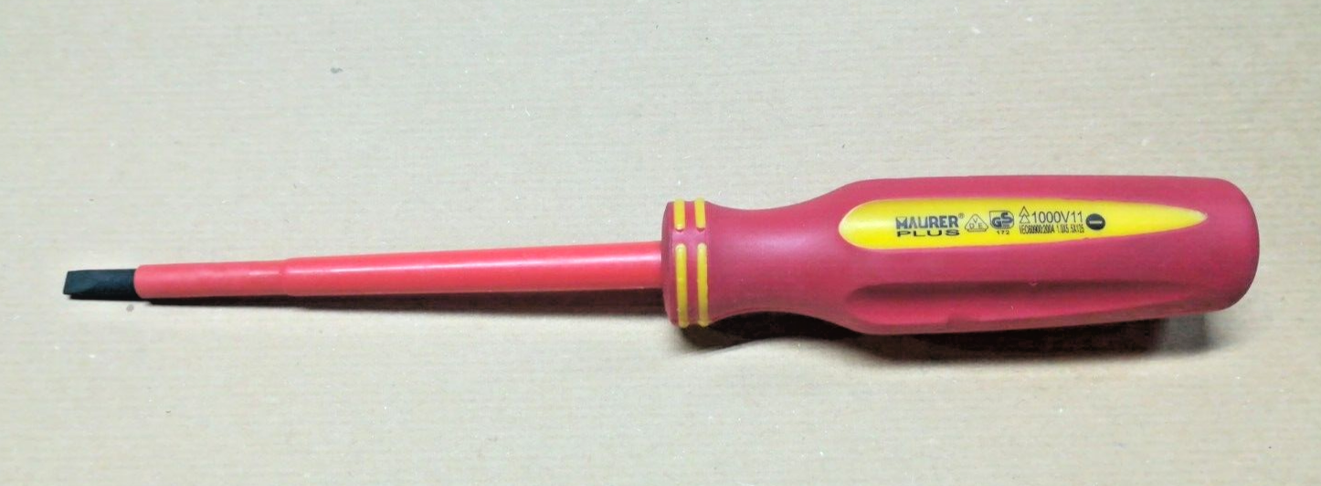 Maurer Plus Cacciavite Isolato a taglio 1,0x5,5x125 mm