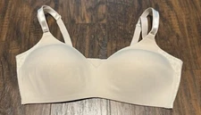 WARNERS NWOT BRA BEIGE 36D High Sides Animal Print Sides and Back NEW