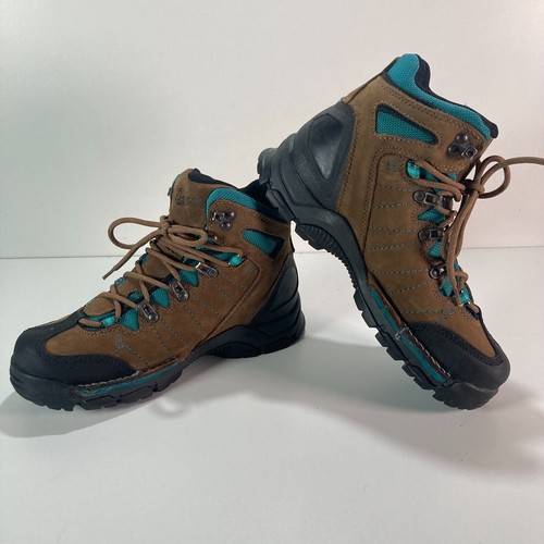 Botas de Senderismo Danner Defiance Azul Marrón Cuero Gore-Tex 7 M M M Muestra 37476 Mt - Imagen 8 de 9