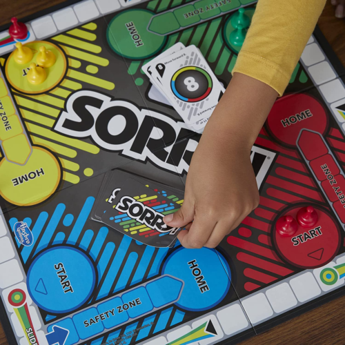 Sorry! Kids Board Game, Family Board Games for Kids and Adults, 2 to 4 Players, - Picture 4 of 12