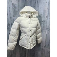 Vintage Polo Jeans Ralph Lauren Womens Small Snap Up Puffer Coat Sunshine Patch