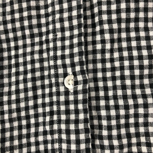 J Jill Top Women's Small Black White Gingham Check Love Linen Button Up Shirt - Picture 14 of 14