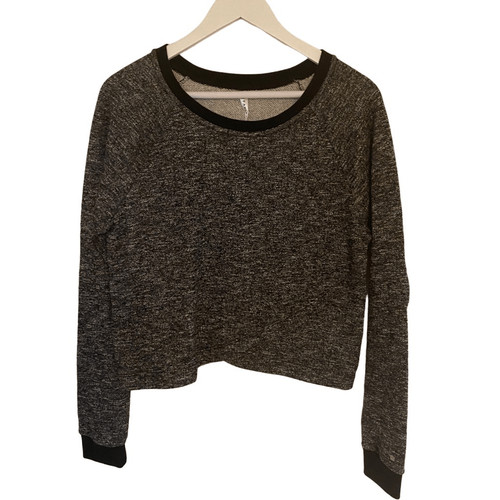 Fabletics large long sleeve cropped sweater crew neck