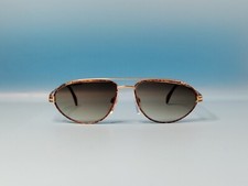 VINTAGE SILHOUETTE TORTOISE METAL PILOT SUNGLASSES MADE IN AUSTRIA 56/15 K200