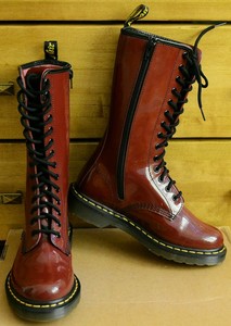 dr martens cherry red size 5