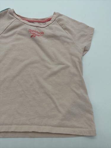 Reebok T-Shirt Youth Girl Size 7 Pink Graphic Print Logo…#6853 - Picture 3 of 11