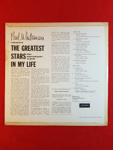 Vinyl LP : London HA-Z 2365 : PAUL WHITEMAN : The Greatest Stars In My Life - Picture 2 of 8