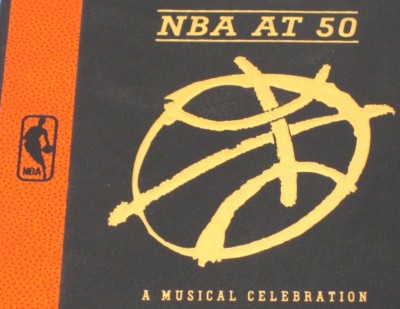 NBA Basketball at 50 CD Promotional Copy First 1st Edition Gold Color Lettering