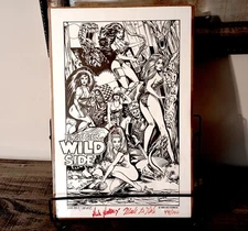 “Jungle Girls Wild Side” Signed Artwork Print Splash Page - 1993 LTD. ED. 44/100