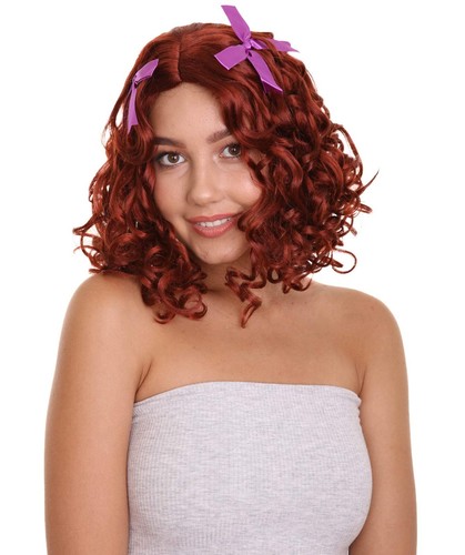 The Unfortunate Miss Splats Wig | Brown TV/Movie Wigs,HW-3719 - Picture 6 of 9