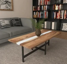 Hopper Studio Eldridge Brown Coffee Table Natural Modern & Contemporary, Casual