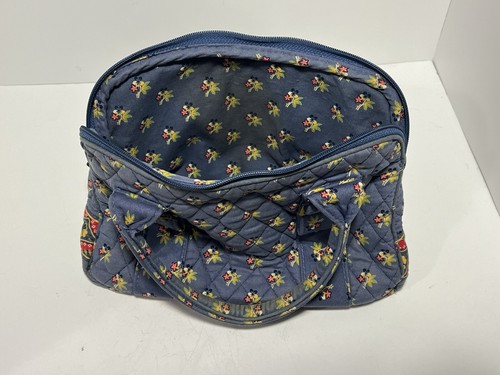 Vera Bradley Carry All Tote/Bag 10" x 6" x 5" "Emily" Retired Pattern 2004 USA - Picture 4 of 10