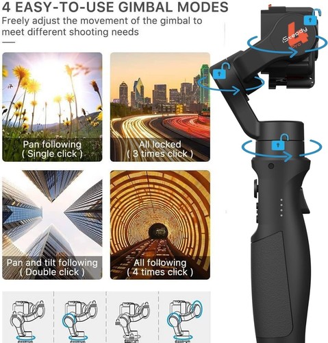 Hohem iSteady Pro 4 Action Cam Gimbal Stabilizer Compatible for Gopro Hero 13 12 - Picture 6 of 7