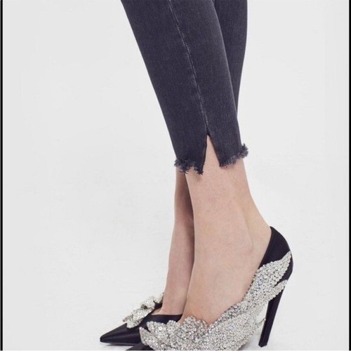 Jeans ajustados negros Mother Denim 27 azul The Looker sagrada Best Kept Secret - Imagen 3 de 14