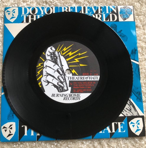 Theatre Of Hate - Do You Believe In The West World 7'' Vinyl Single - 1981 BRR2 - Foto 3 di 4