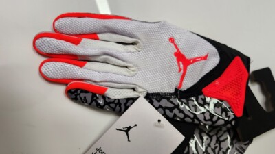 NIKE JORDAN VAPOR JET 5.0 アメフト グローブ L Jordan Football Gloves NCAA Vapor Jet 5.0 Black Size XXL