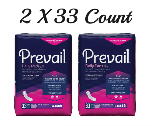 2 x Prevail Inkontinenzeinlage 16 Zoll L normale Länge ultimativ je 33 Stück - Bild 1 von 5