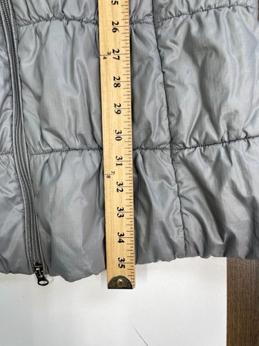 Patagonia Womens M Gray Lydia Parka Long Quilted Puffer Jacket Coat High Neck - Picture 8 of 12