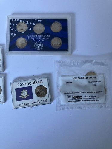 statehood quarter collection/various years in holders/envelope - Picture 9 of 16