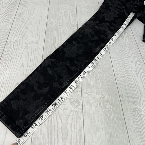 Free People NWT Black Camo High Rise Skinny Jeans 24 FP OB829879 - Picture 6 of 11