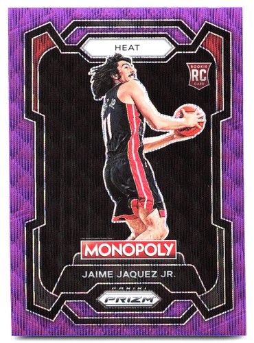 2023-24 Panini Prizm Monopoly #48 Jaime Jaquez Jr. Purple RC - Picture 1 of 2