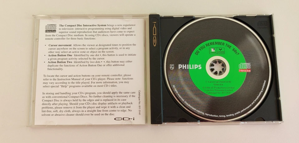 RARE Do You Remember The 60's? Philips CDI Cd-i Interactive VideoGame Original - Image 2 of 3