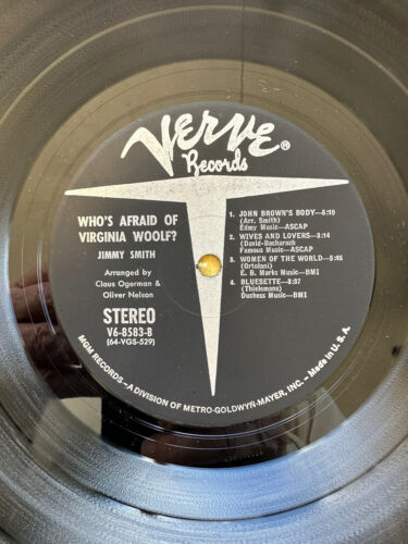 Jimmy Smith - "Who's Afraid of Virginia Woolf? " - LP Ultrasonic Cleaned EX - Picture 7 of 11
