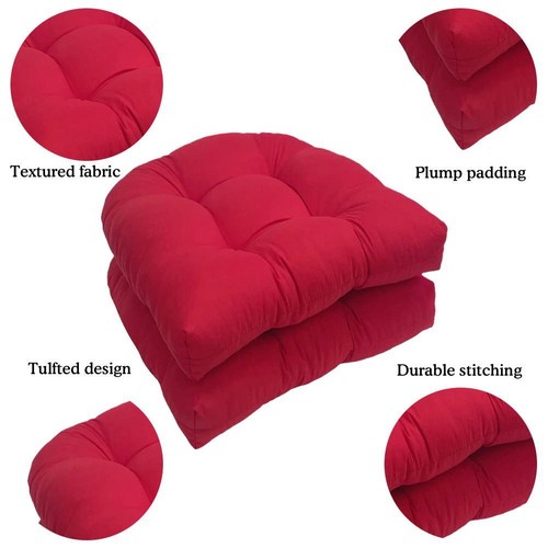 Getuftete Stuhlauflage Sitzkissen weich verdickt 48x48cm Outdoor Hot G9 - Bild 8 von 15