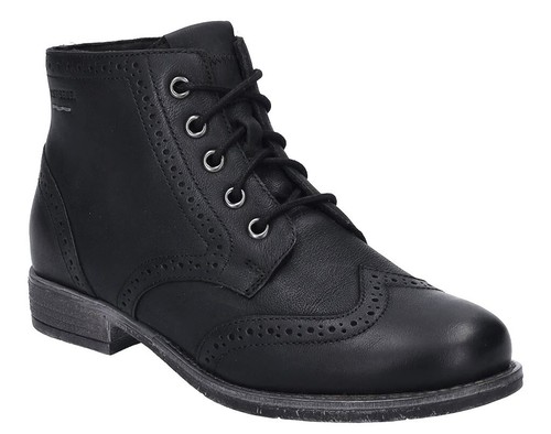 Josef Seibel Shoes Brogue Leather Lace Up Zip Boot Josef Seibel Sienna 75 Boots - Picture 17 of 19