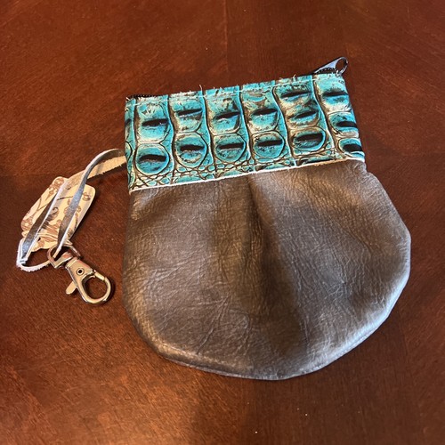 Genuine Leather Women Coin Purse Change Purse Coin Pouch, Key Chain - Picture 3 of 5