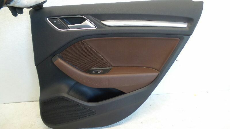 15 16 17 AUDI A3 RIGHT REAR DOOR PANEL TRIM BROWN PART # 8V5867306 