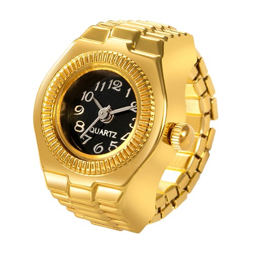 Watch Ring Simple Ring Watch Elastic Retro Casual Finger Watch For Men And Women - Picture 15 of 15