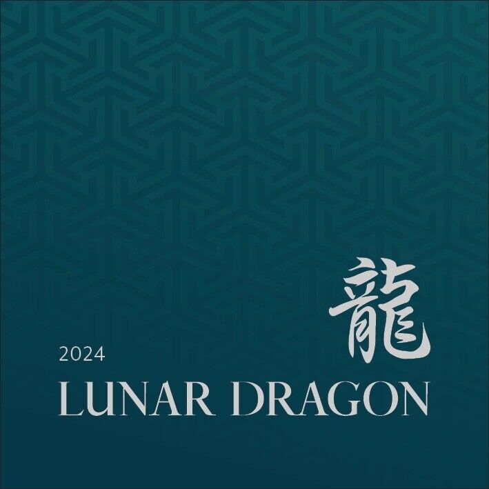 Niue 2024 YEAR of DRAGON + Pearl of Wisdom $1 1 Troy Oz Silver Proof—MINTAGE 888 - Picture 4 of 8