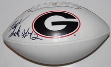 NOLAN SMITH signed (GEORGIA BULLDOGS) team logo full size football W/COA #42 C NOLAN SMITH signed (GEORGIA BULLDOGS) team logo full size football W/COA #42 C