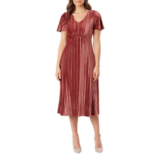 Briggs Damen plissiertes Samtkleid - Bild 21 von 24